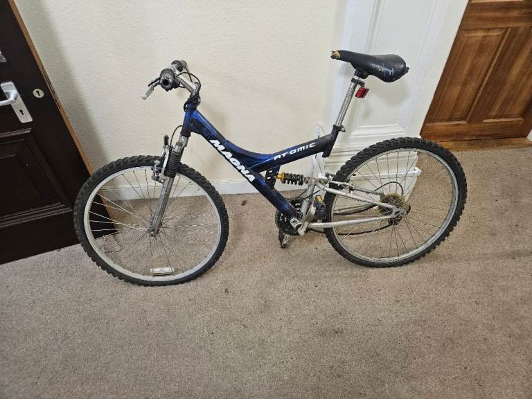 Magna Atomic full-suspension mountain bike. 