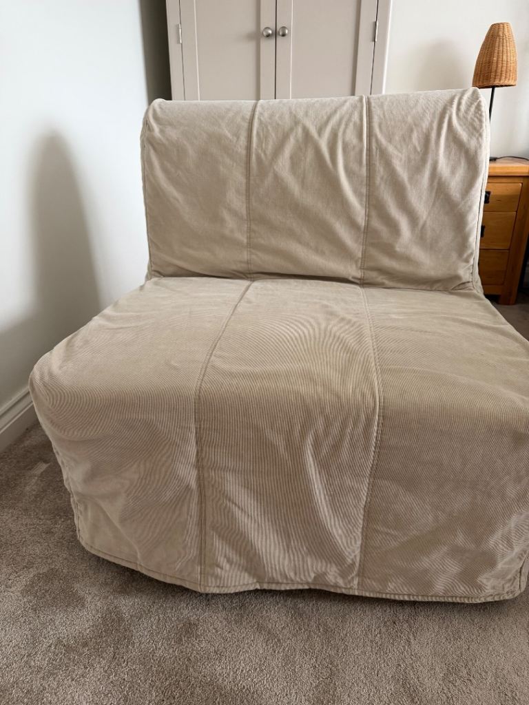 IKEA Lycksele Murbo Sofa Bed Chair – Beige, Good Condition