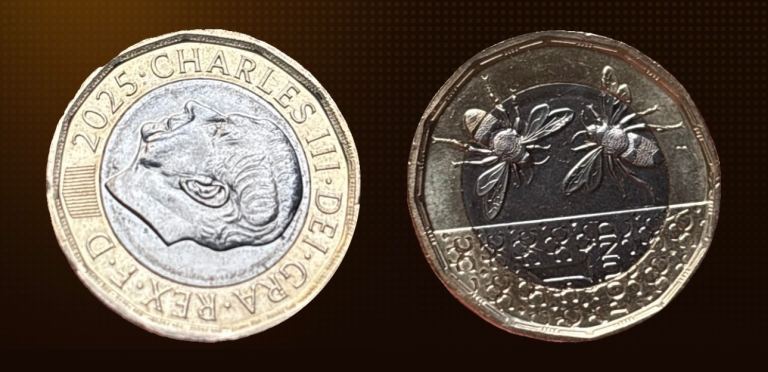 2025 King Charles ||| bees one pound coins 