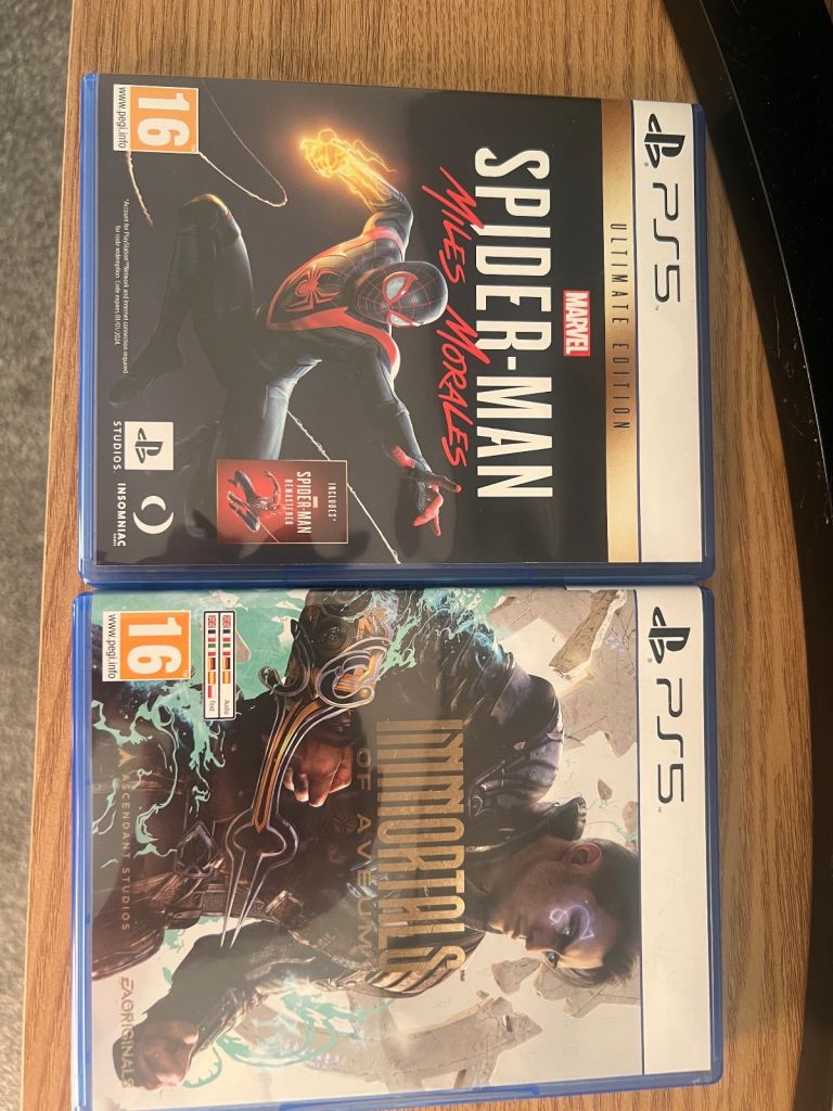 Ps5 game Bundle - Spider-Man Miles Morales & Immortals of Aveum
