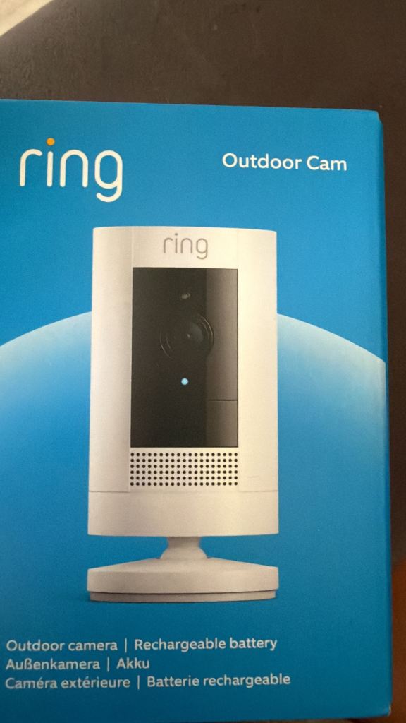 Ring Outdoor Cam – Brand New, Rechargeable Battery