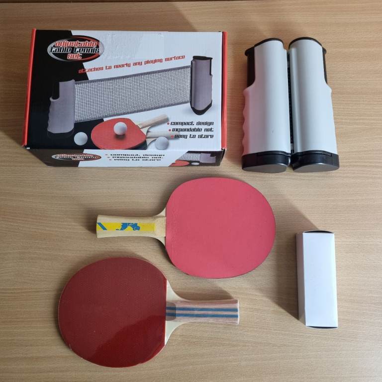 Table Tennis Rackets, Balls and Net Set