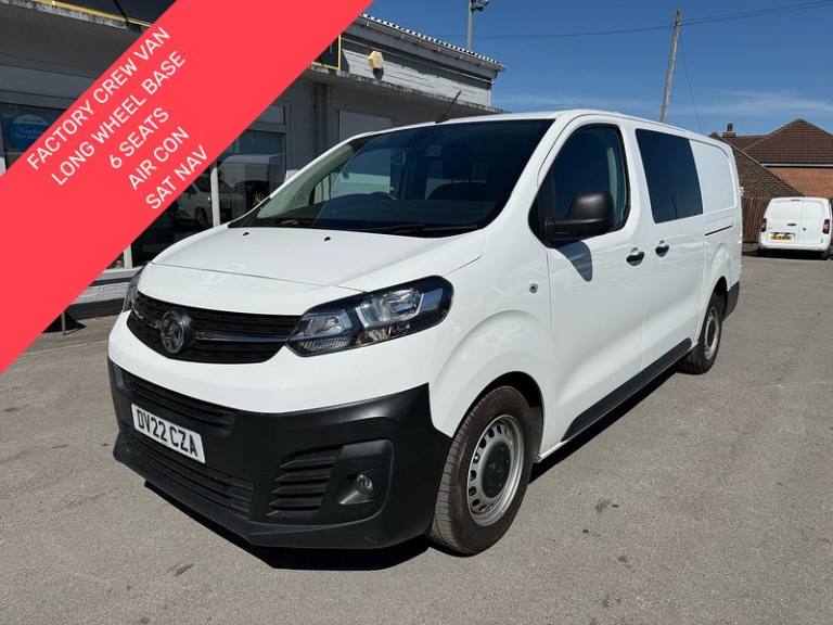2022 Vauxhall Vivaro 2.0 Turbo D 3100 Dynamic Crew 6 SEAT AIR CON SAT NAV Van Double Cab 5dr Die ...