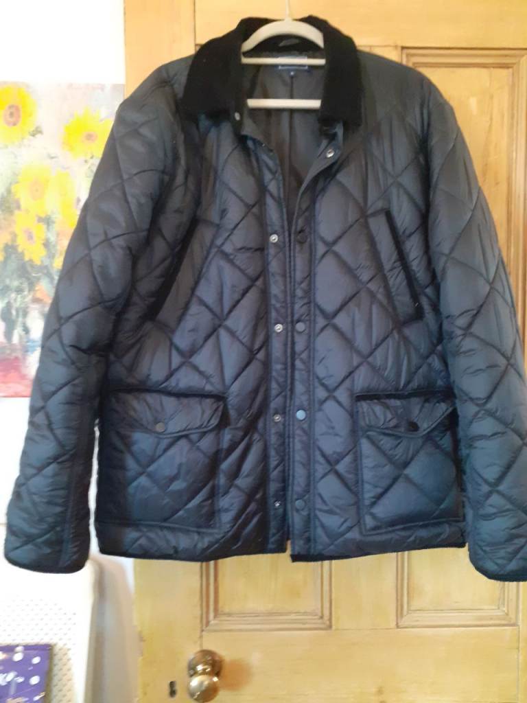 Black quilted jacket