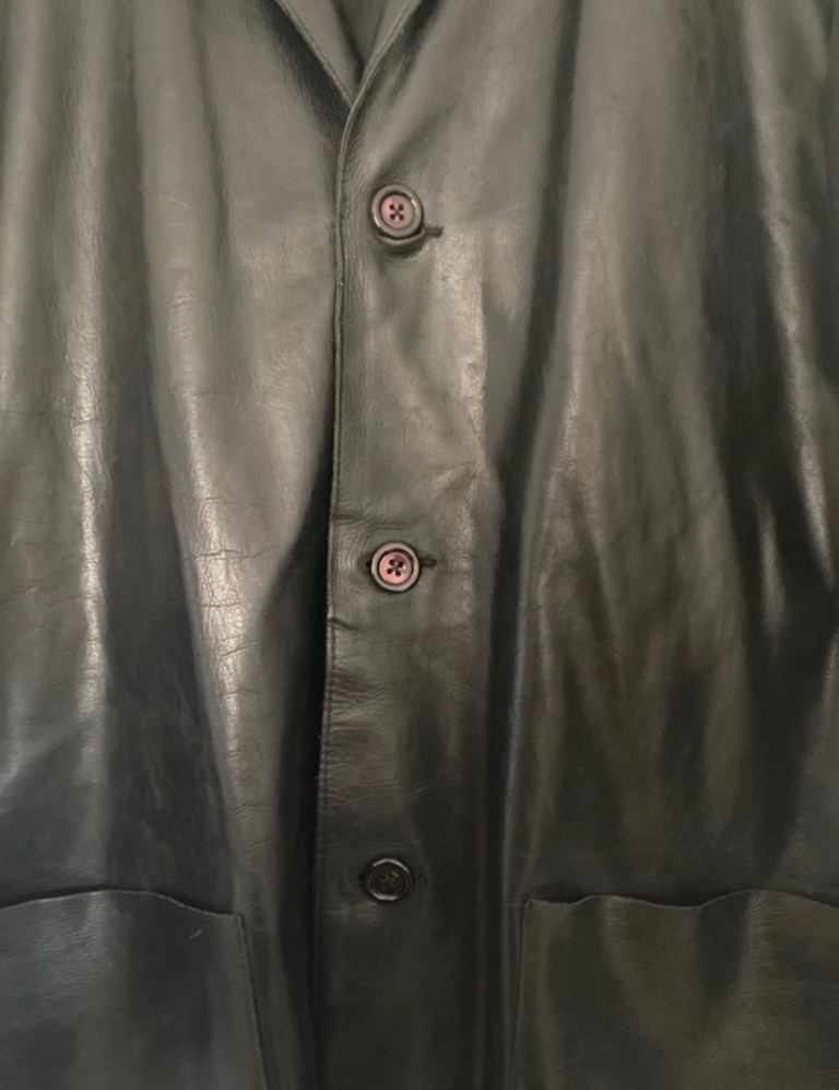 Black leather blazer jacket size M by Blazer 