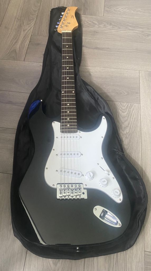 Black Electric C B Sky Guitar
