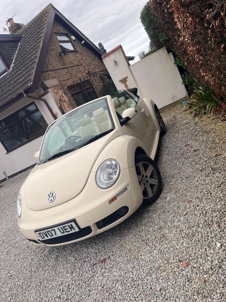 Volkswagen Beetle convertible  car. Low mileage  