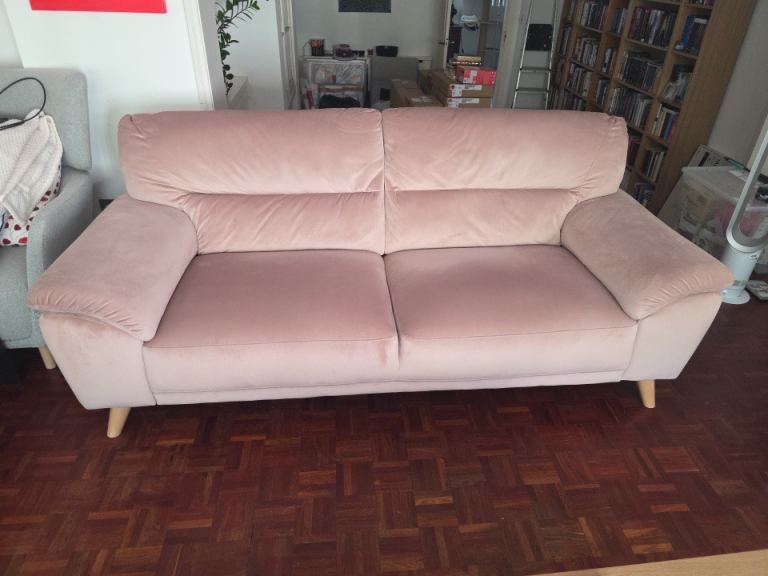 DFS Fargo Velvet 3 Seater Sofas for sale £299 each