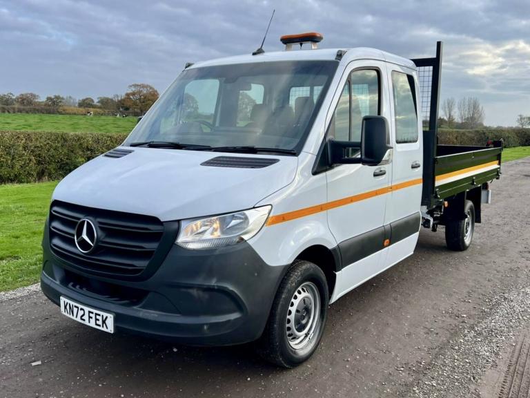 MERCEDES-BENZ SPRINTER 2.1 315 CDI L3 DOUBLE CAB CREW CAB TIPPER White Manual D