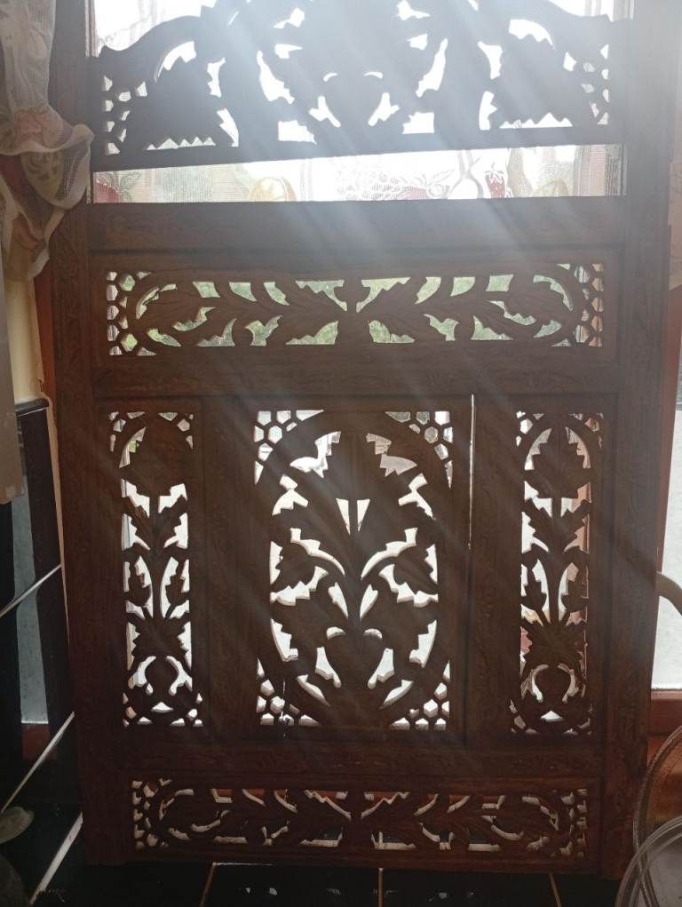 Wooden window shows