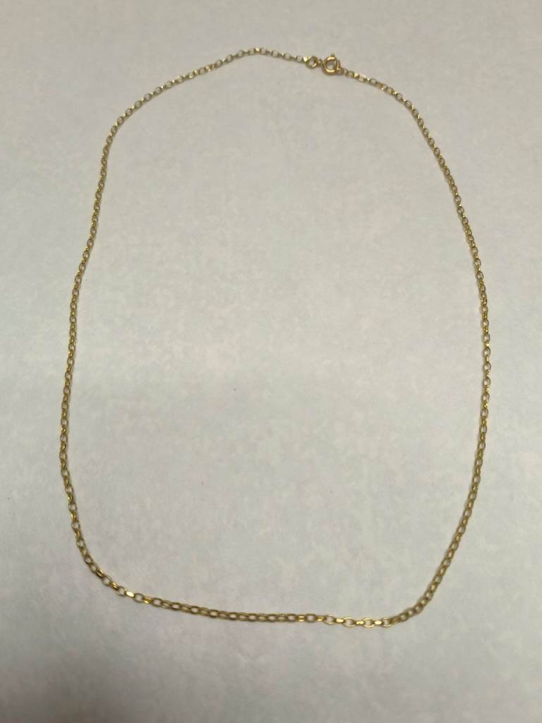 9ct Yellow Gold Rolo Chain 18 inch 