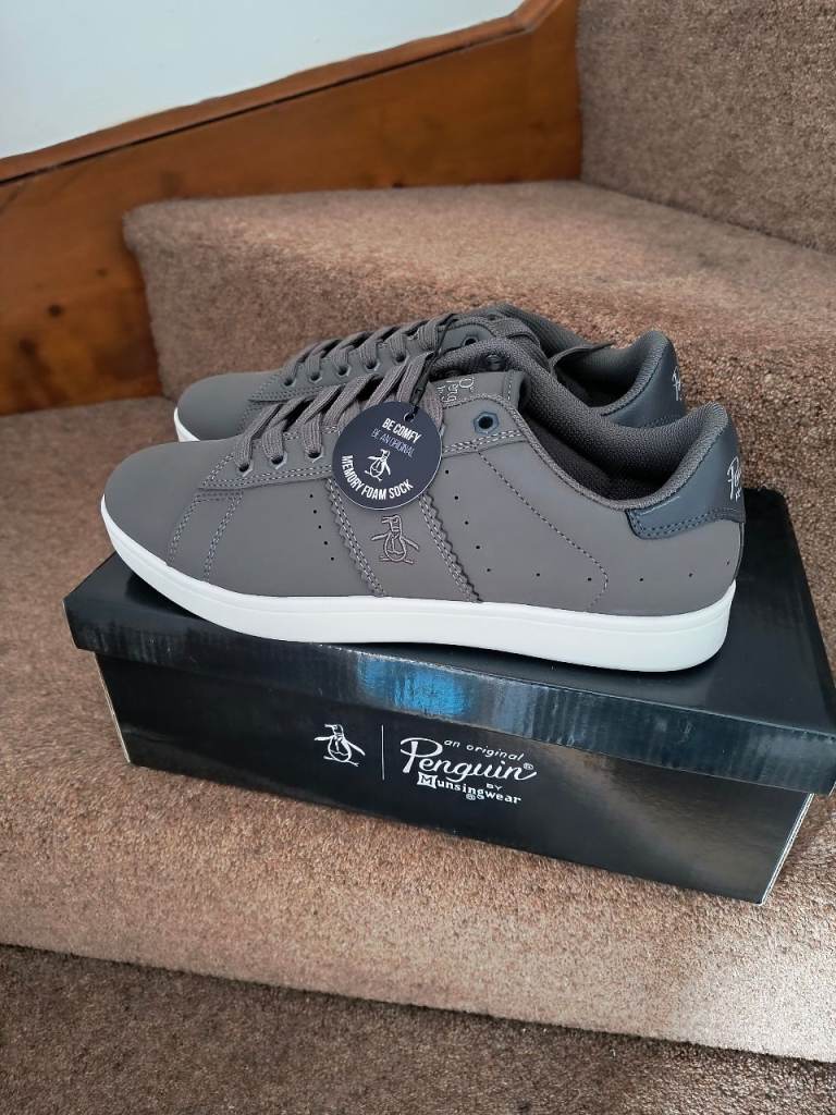 Penguin Grey Trainers Size 9 