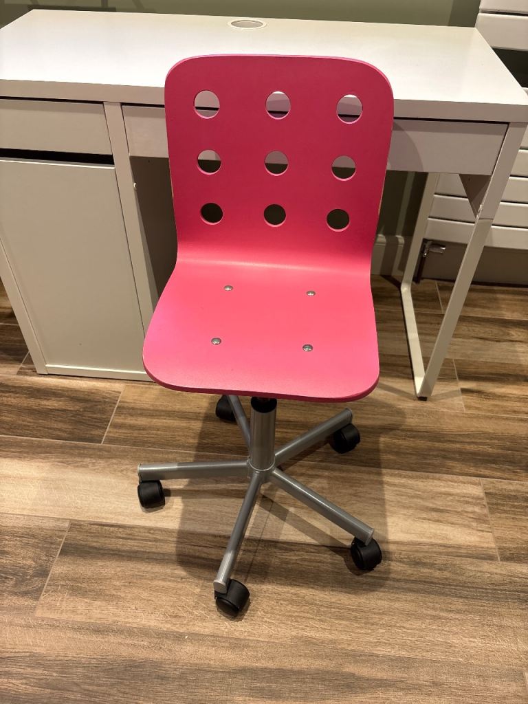 Ikea Kids Pink ‘Jules’ Swivel Chair