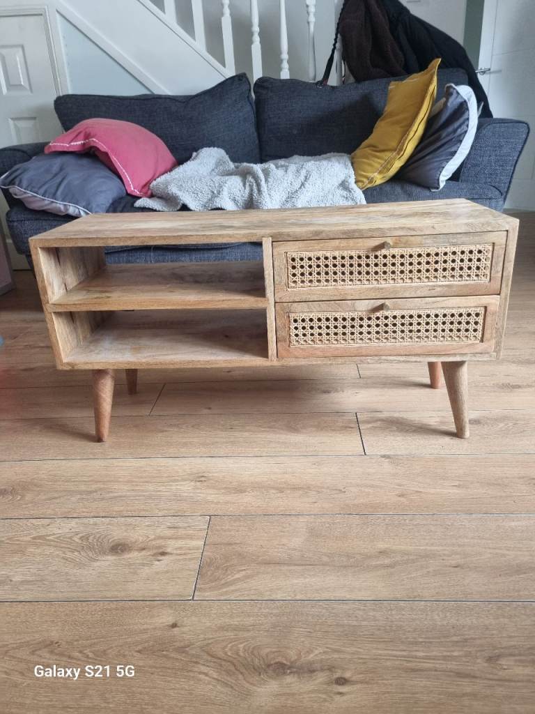 Mango wood TV unit