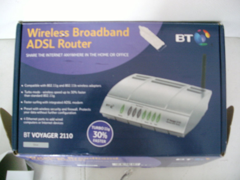 BT Voyager 2110 Wireless Broadband ADSL Router