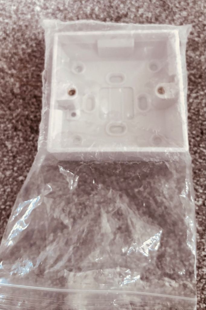 New Click Mode Single Gang Pattress Box – White