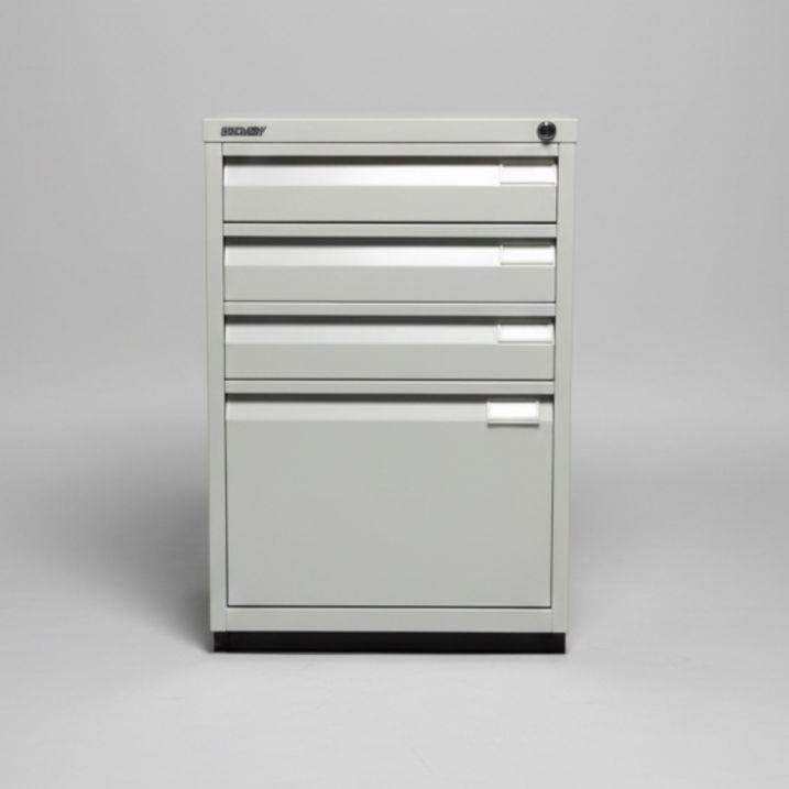 Second Hand Bisley Goose Grey Filing Cabinet