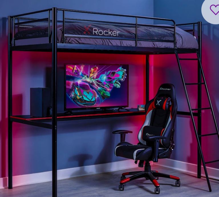 High top bed with desk