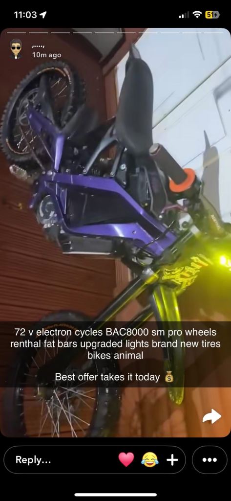 Surron light bee 72v bac9000