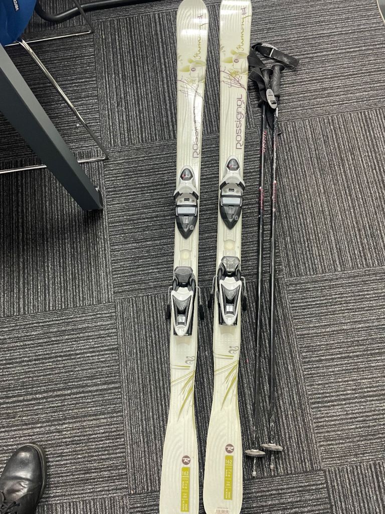 Rossignol harmony skis poles and bindings