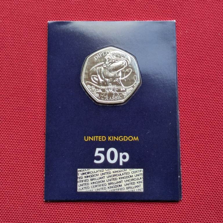 ♥NEW♥ 50p 2024 - Diplodocus UNCIRCULATED Fifty Pence coin
