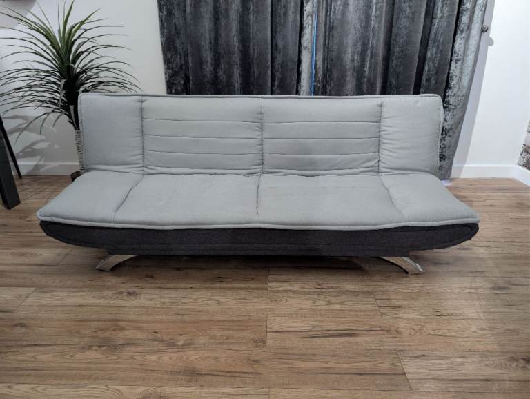 FREE Grey Fabric Sofa Bed / Futon – Good Condition