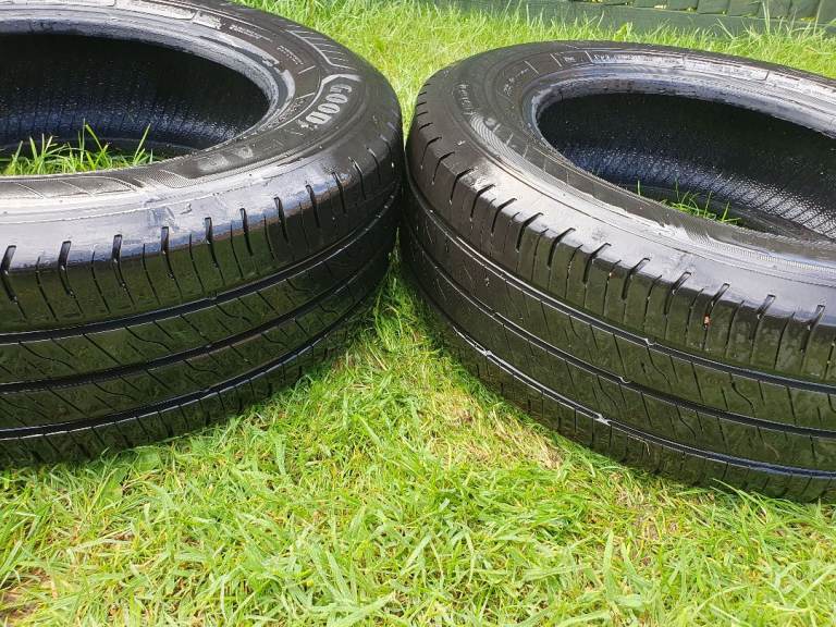 x2 GOODYEAR VAN TYRES 215/65R16C 109/107T in perfect condition, tread of 8mm