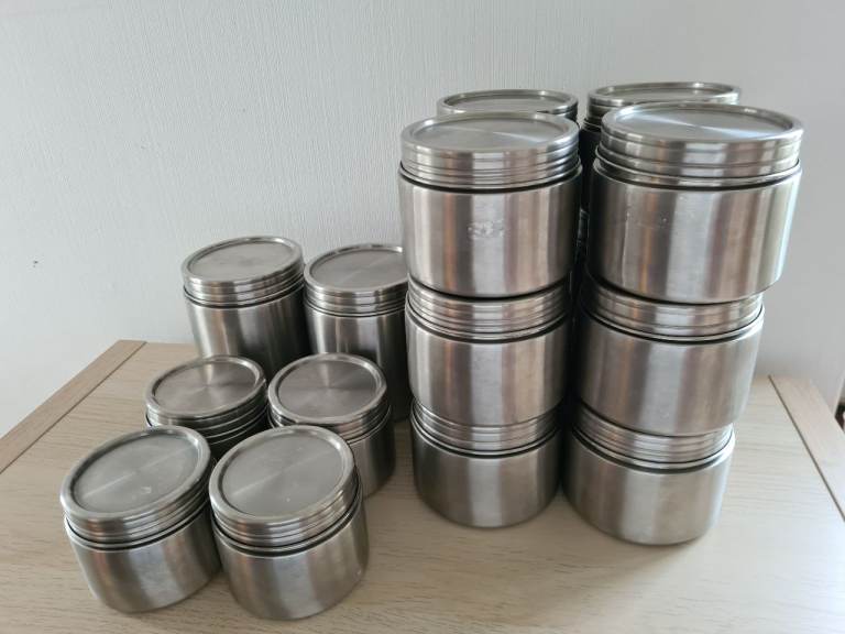 Kitchen pantry containers stainless steel