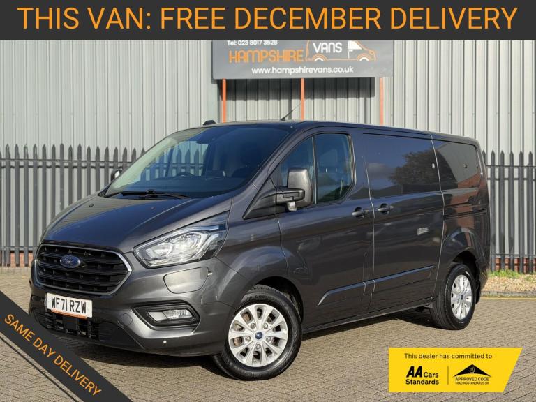 2021 Ford Transit Custom 1.0 340 EcoBoost 13.6kWh Limited Panel Van 5dr Petrol Plug-in Hybrid Aut...