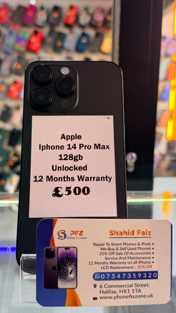 Apple iPhone 14 Pro Max 128GB - Unlocked, As New