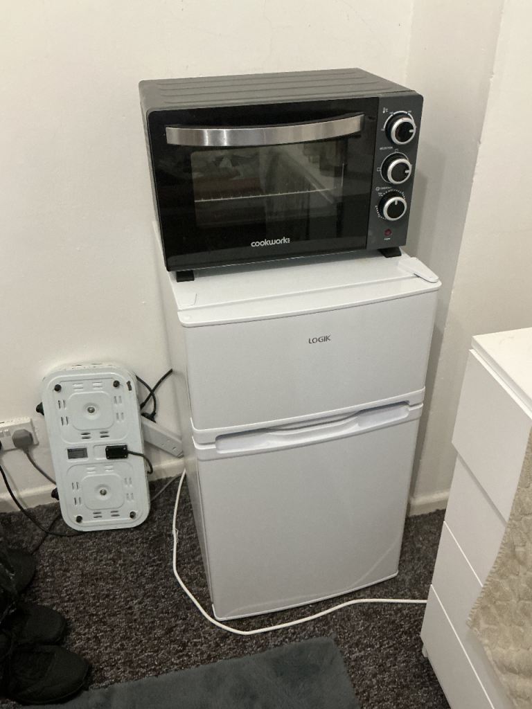 Small logic fridge freezer and cookworks mini oven both 3 months old
