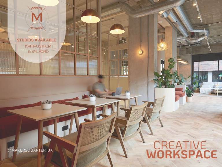 Studio space for creative businesses to rent in Manchester, just 4 minute drive to city centre