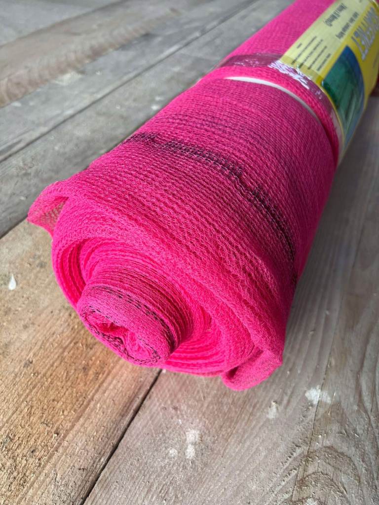 Pink Scaffold Debris Netting 2m x 50m