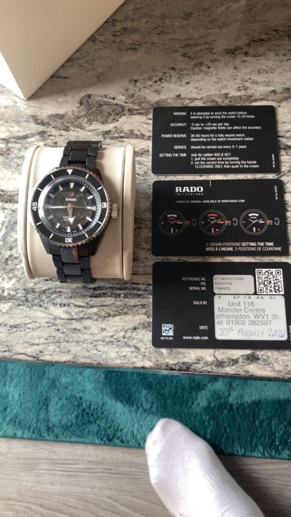 Rado Captain Cook Automatic Watch - Black, As Good As New