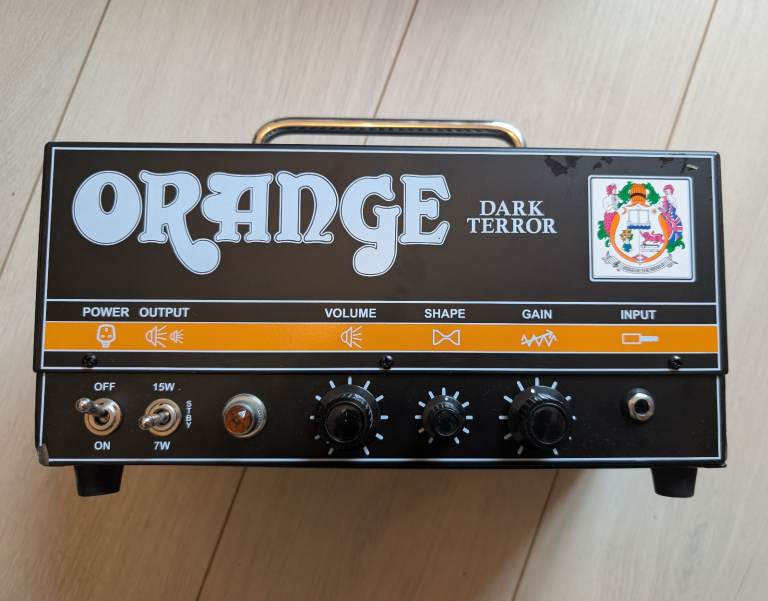 Orange Dark Terror 15w amp with bag