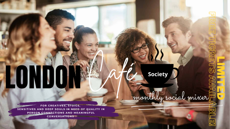 London Café Society Monthly Social Mixer-Sunday, 13 September @7pm-9pm, Richmond.