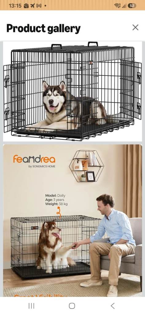 Feandrea Dog Crate XXL