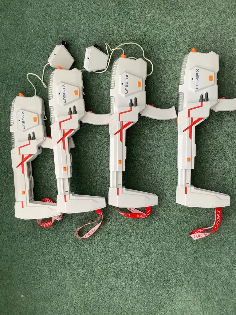 2 boxes of Laser X .  4 guns in total.  Still with boxes