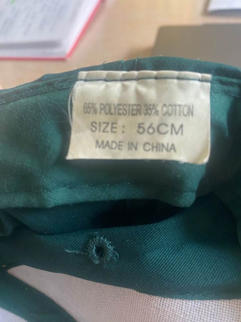 WIMBLEDON Green Baseball Cap 56cm – Good Condition