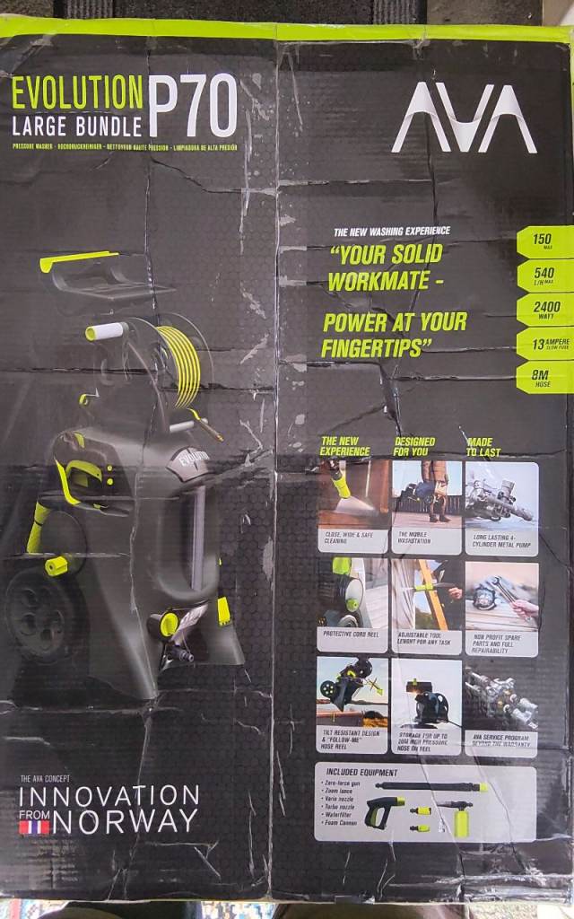 Pressure washer AVA P70 large bundle