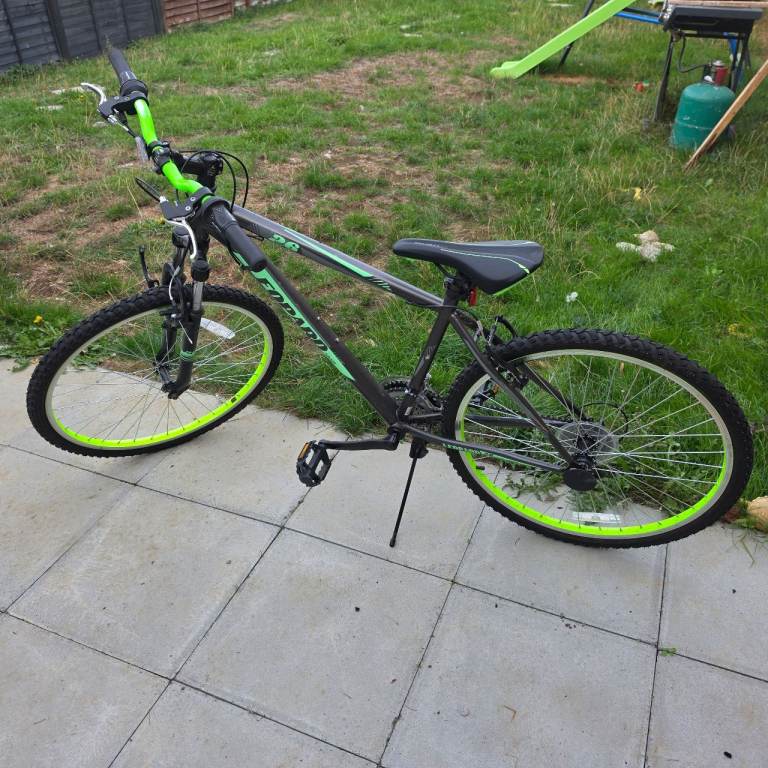 Green and grey bike - teenager