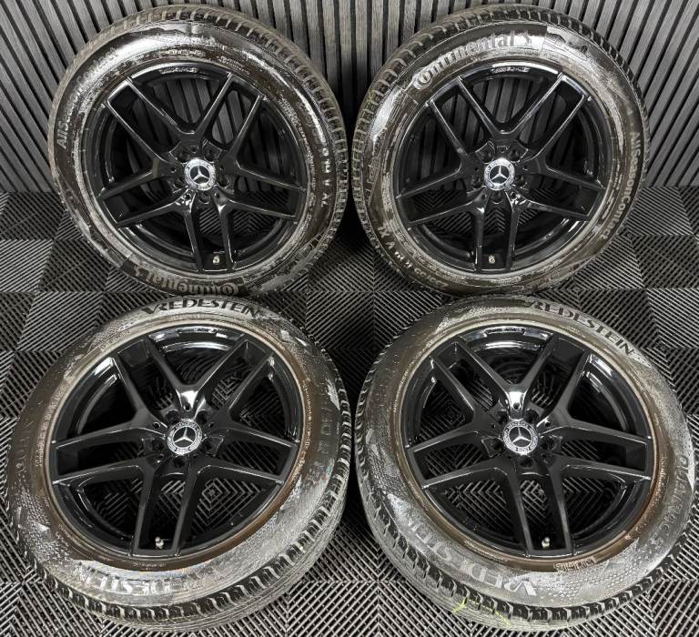 19'' GENUINE MERCEDES AMG GLC COUPE BLACK SPORT ALLOY WHEELS TYRES ALLOYS