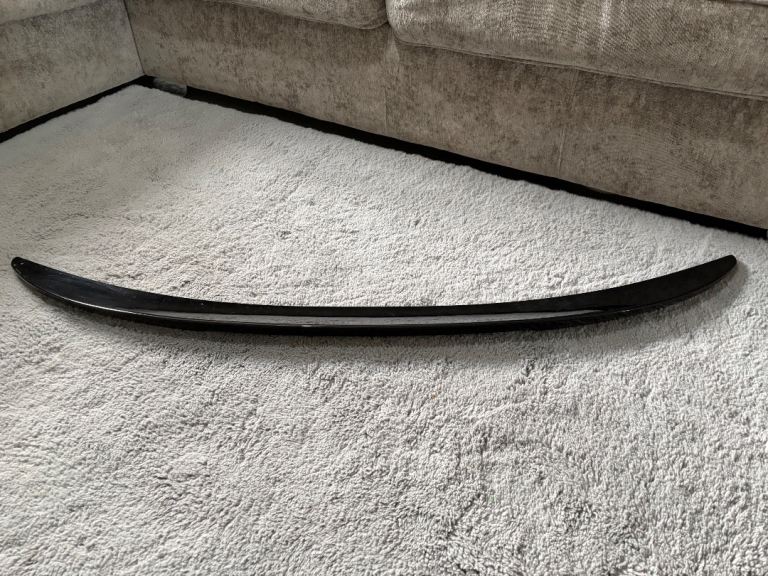 BMW 5 SERIES F10 M SPORT REAR TRUNK LID LIP BOOT SPOILER 10-16 GLOSS BLACK