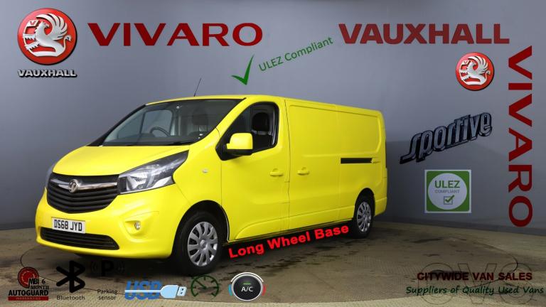 2018 Vauxhall Vivaro 2900 1.6CDTI 120PS Sportive H1 LWB Van NO VAT PANEL VAN Diesel Manual