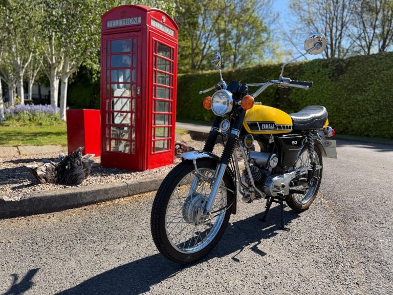 Yamaha FS1E Moped 1989 Yellow in Excellent Condition