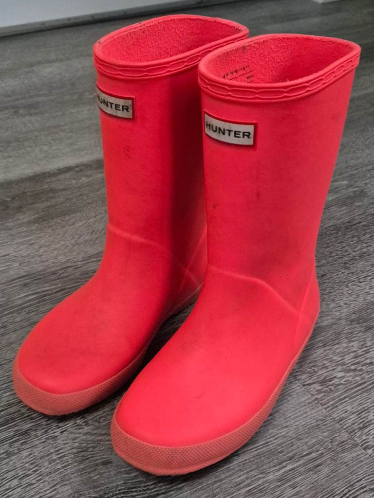 Hunter Childs Girls Wellies Size 12 in Pink, Boots