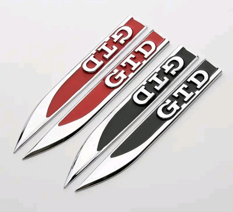 Volkswagen GTD Fender Wing badge 