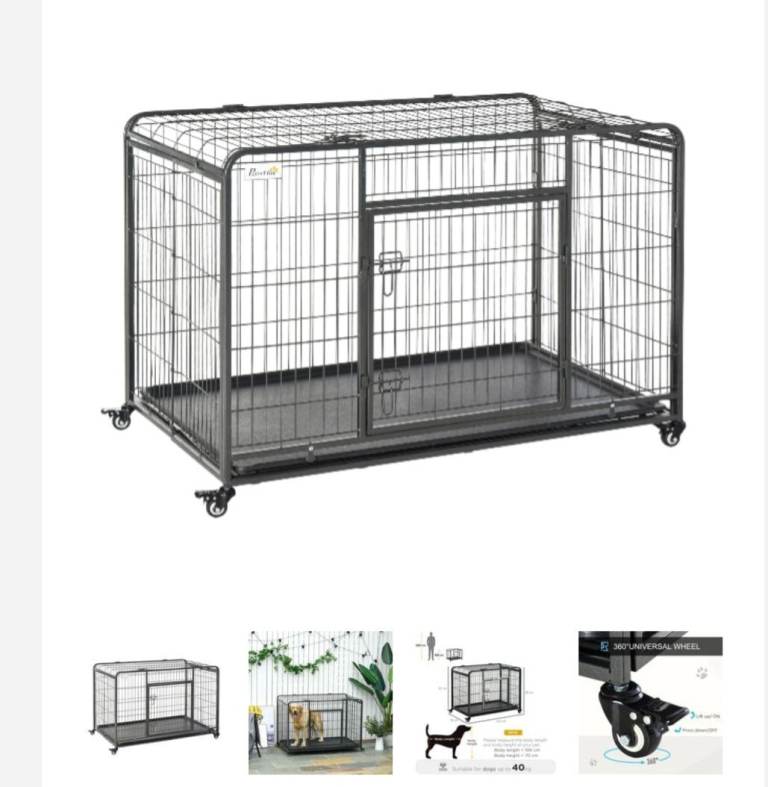2 X large dog crates.