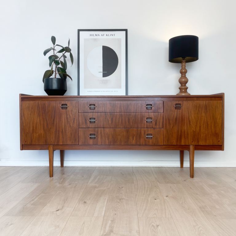 Mid century sideboard / TV unit / record cabinet by Wrighton in rosewood