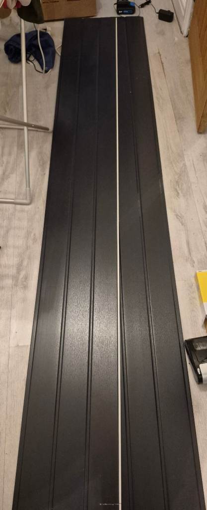 Anthracite hollow soffit board and capping board
